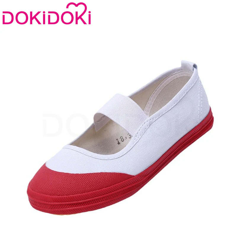 【In Stock】DokiDoki Anime Cosplay Costume Women White Red Shoes Gymnastics Shoes - Image 2