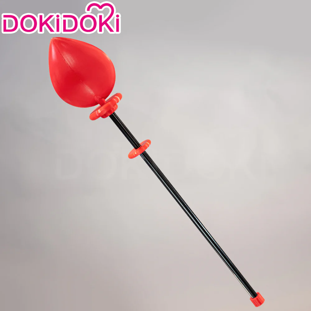 DokiDoki Anime Cosplay Prop Black Red Microphone - Image 3