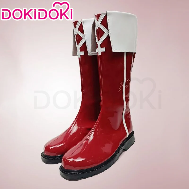 DokiDoki Anime Cosplay Shoes Red White Boots