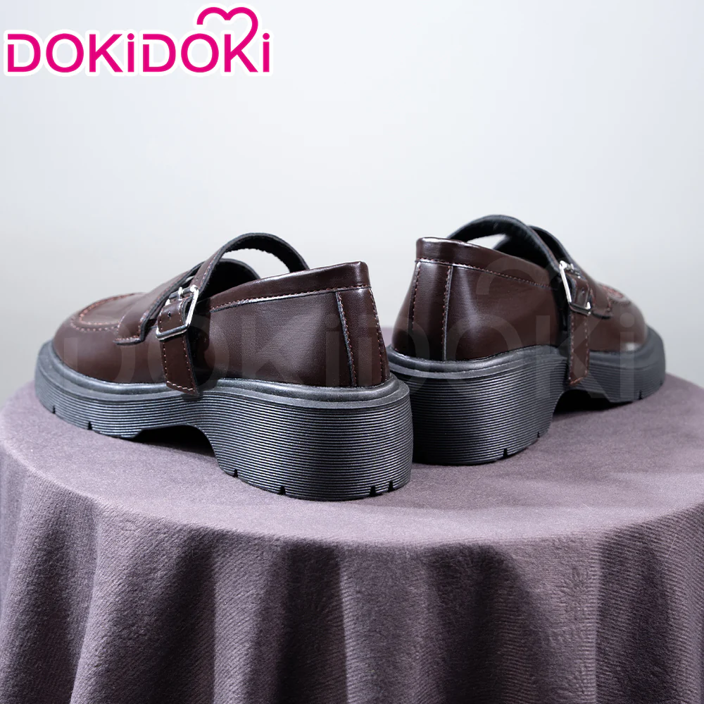 DokiDoki Anime Game Cosplay Brown Shoes College Uniform Shoes - Image 2