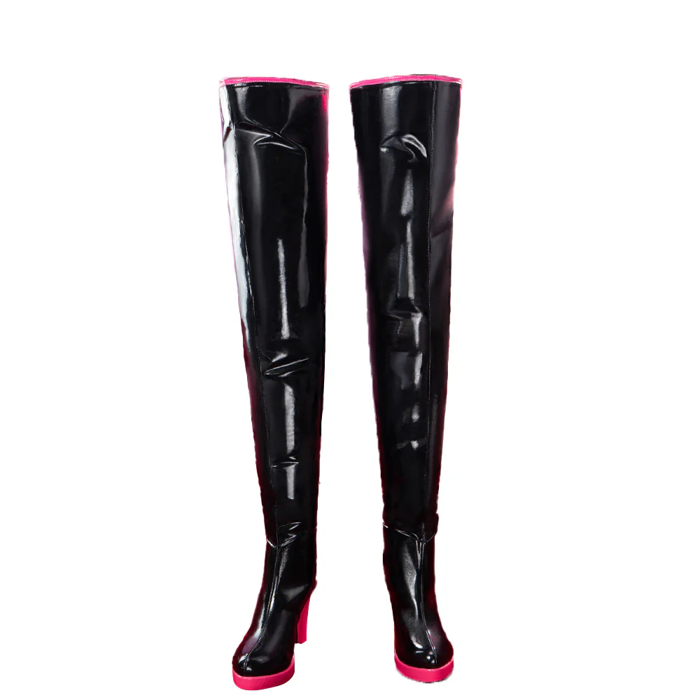 【In Stock】DokiDoki Anime Hell Hotel Cosplay Angell Shoes Black Boots - Image 4