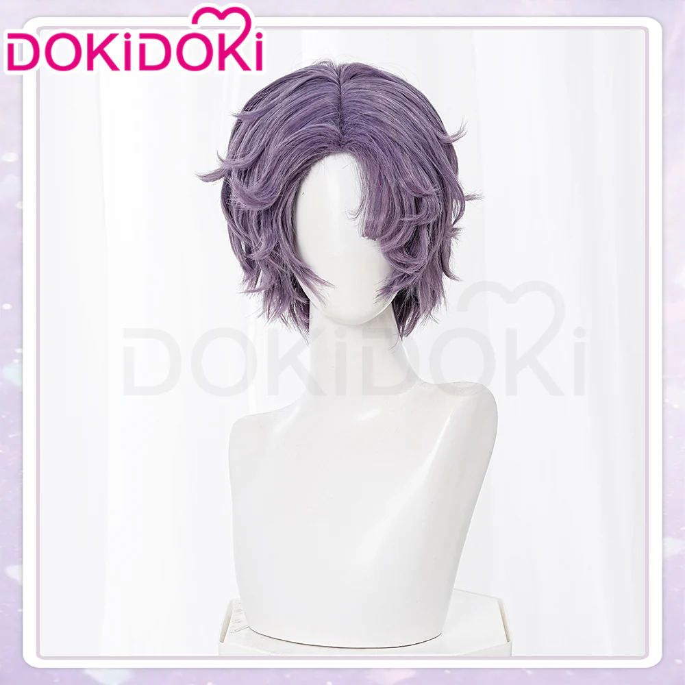 【In Stock】DokiDoki Anime Oshi no Ko Cosplay Kizami Ver.Wig Short Straight Purple Hair Tokyo Blade
