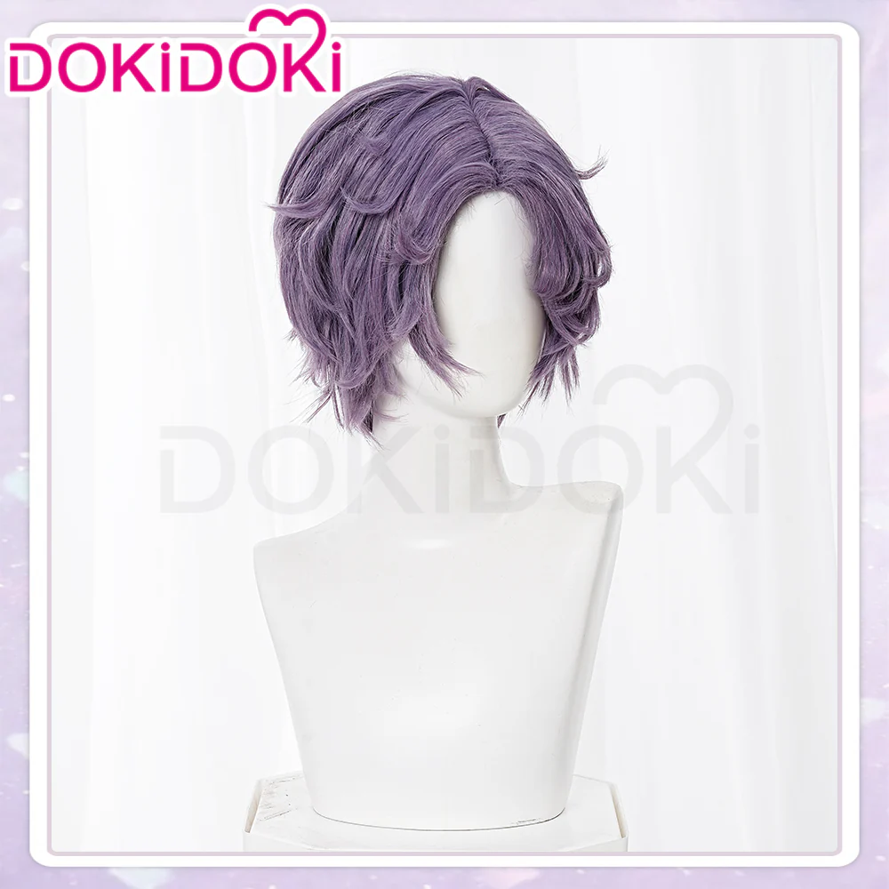 【In Stock】DokiDoki Anime Oshi no Ko Cosplay Kizami Ver.Wig Short Straight Purple Hair Tokyo Blade - Image 2