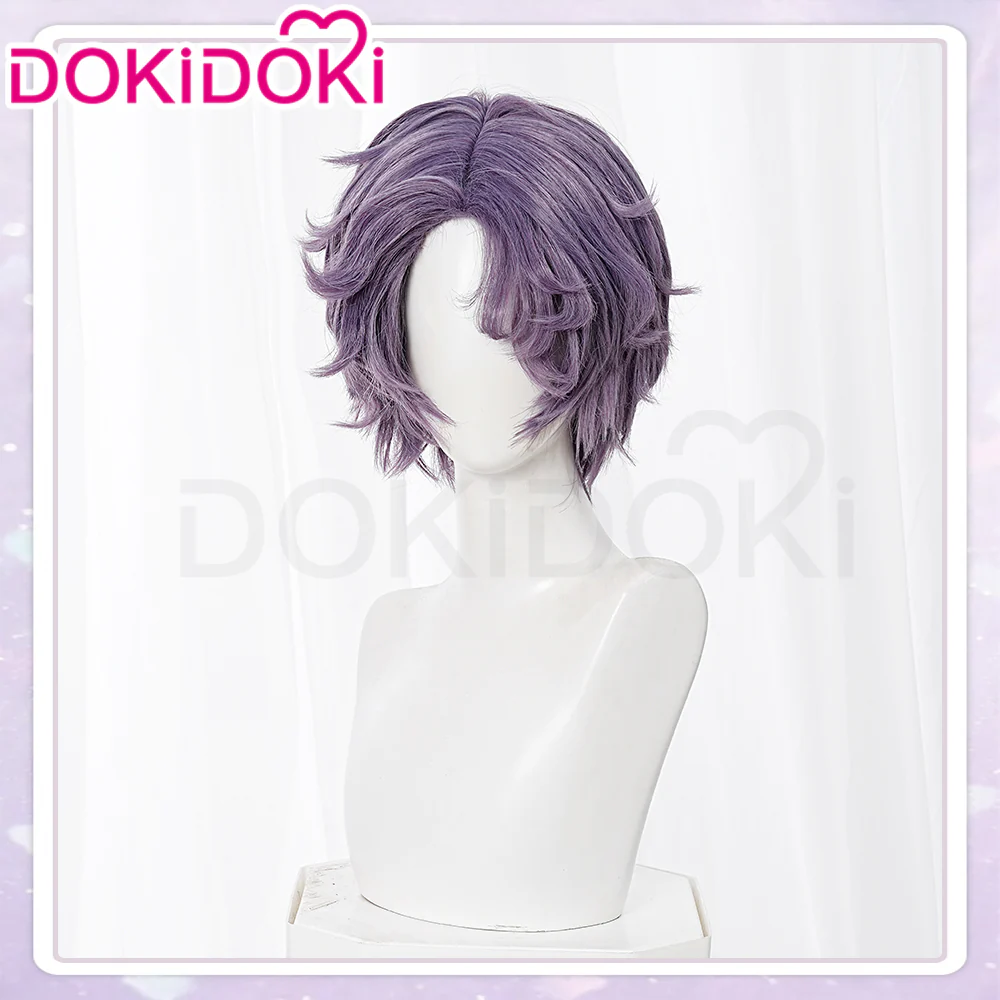 【In Stock】DokiDoki Anime Oshi no Ko Cosplay Kizami Ver.Wig Short Straight Purple Hair Tokyo Blade - Image 3
