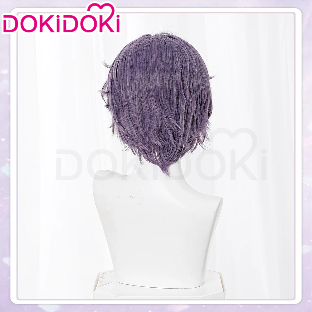 【In Stock】DokiDoki Anime Oshi no Ko Cosplay Kizami Ver.Wig Short Straight Purple Hair Tokyo Blade - Image 4