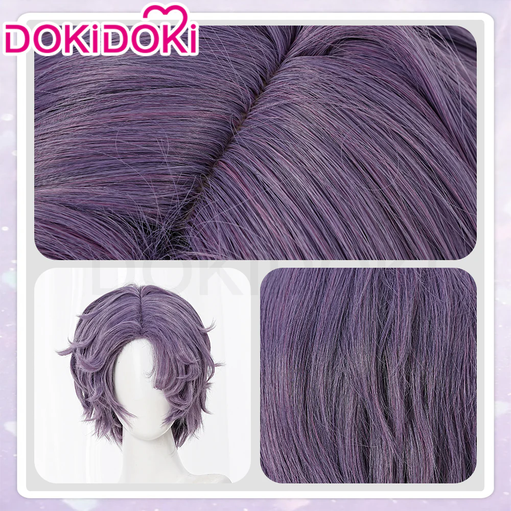 【In Stock】DokiDoki Anime Oshi no Ko Cosplay Kizami Ver.Wig Short Straight Purple Hair Tokyo Blade - Image 5