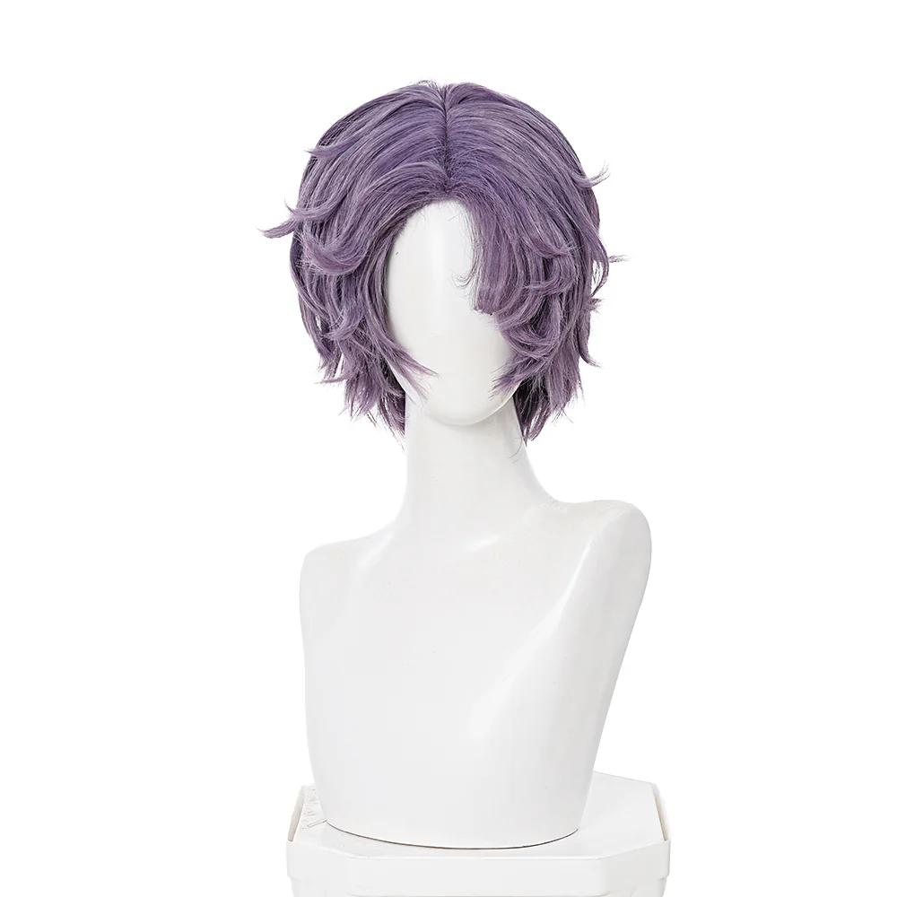 【In Stock】DokiDoki Anime Oshi no Ko Cosplay Kizami Ver.Wig Short Straight Purple Hair Tokyo Blade - Image 6