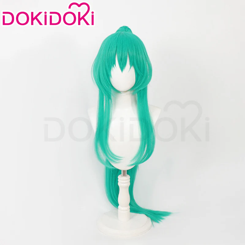 【In Stock】DokiDoki Game Arknights Cosplay Hoshiguma the Breacher Wig Long Straight Green Hair