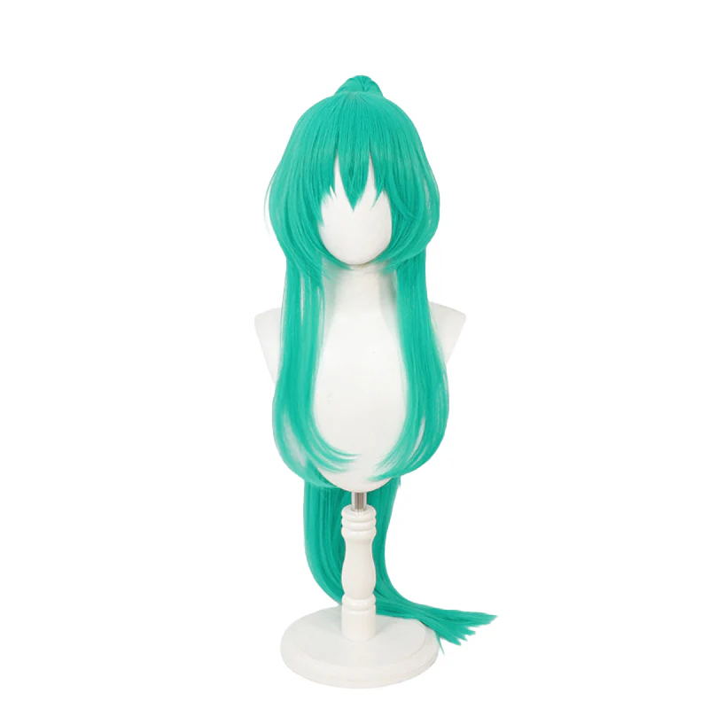 【In Stock】DokiDoki Game Arknights Cosplay Hoshiguma the Breacher Wig Long Straight Green Hair - Image 2