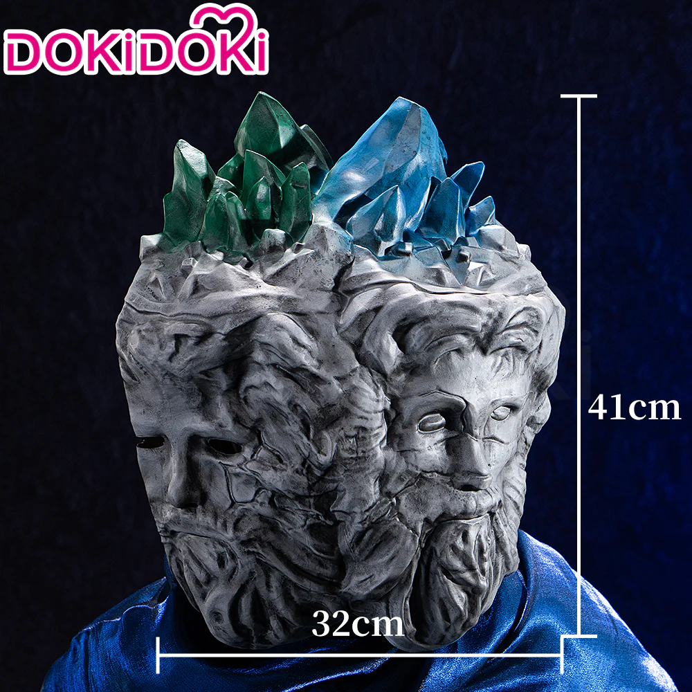 【In Stock】DokiDoki Game Cosplay Halloween Dragon Head Covering Mask