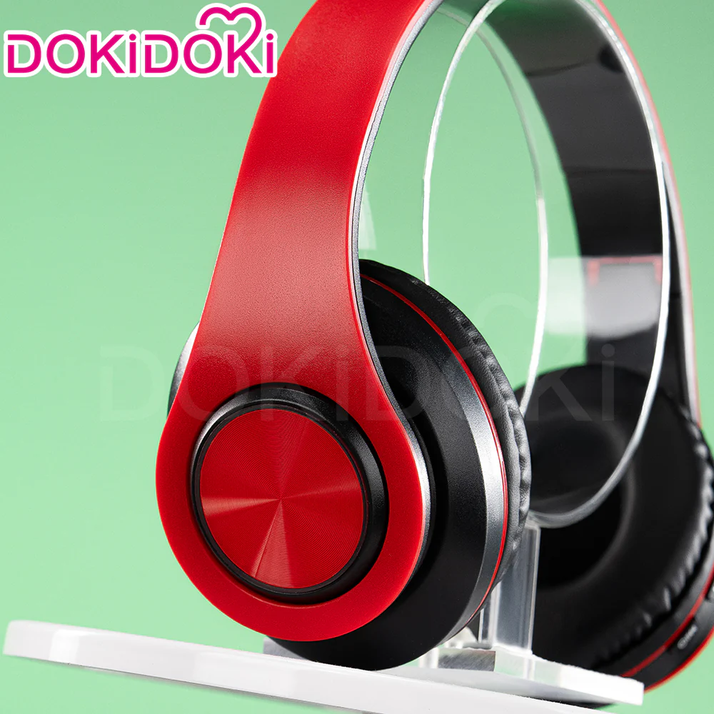 【In Stock】DokiDoki Game Cosplay Red Headphone - Image 3