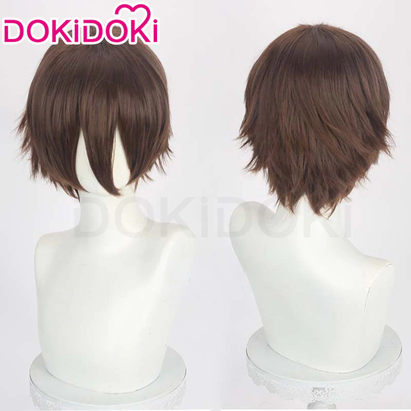 【In Stock】DokiDoki Game Cosplay Wig Short Brown Hair
