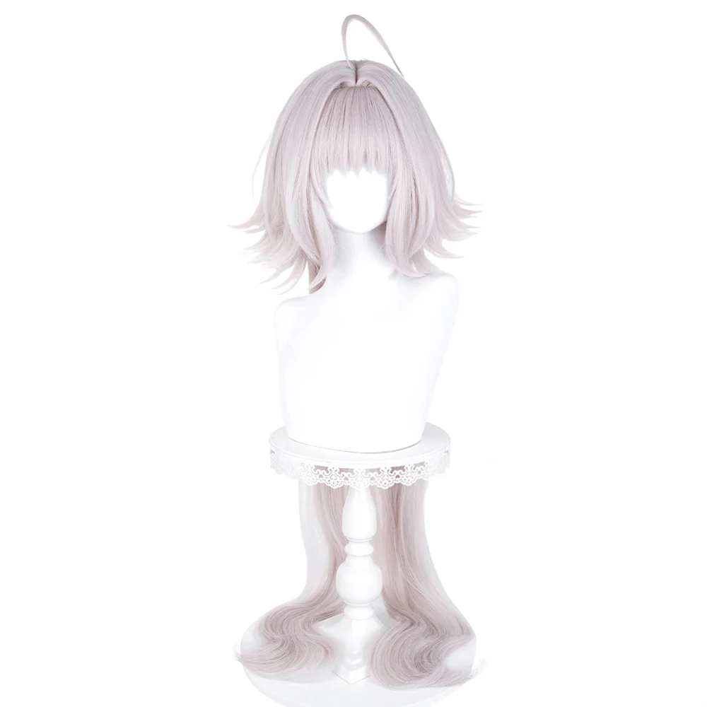 【Ready For Ship】DokiDoki Game Fate/stay night Cosplay Alter Saber Wig Long Silver Hair FGO - Image 2