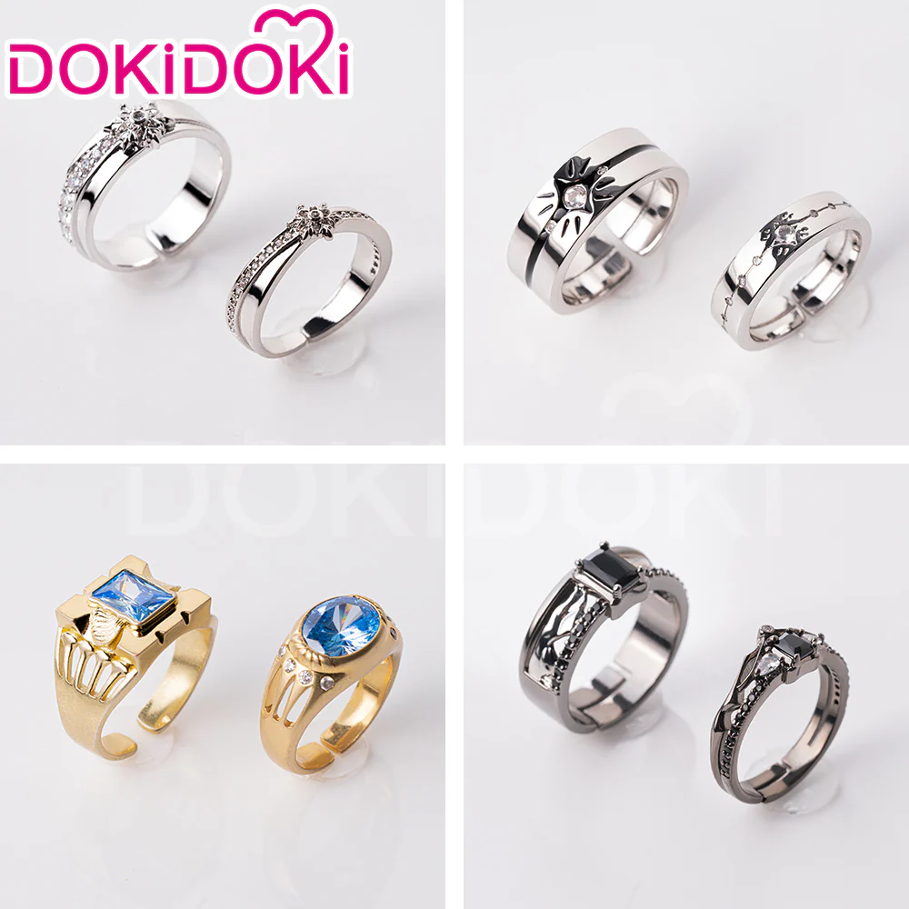 【In Stock】DokiDoki Game Love And Deepspace Cosplay Xavier / Sylus / Zayne / Rafayel Ring Level 100 Couple's Rings