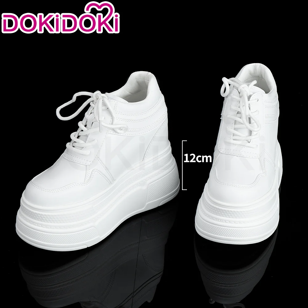 【Partially Ready For Ship】【12CM】DokiDoki Height Increasing Shoes / Elevator Shoes Martin Boots Black White 12CM Platform Shoes - Image 7