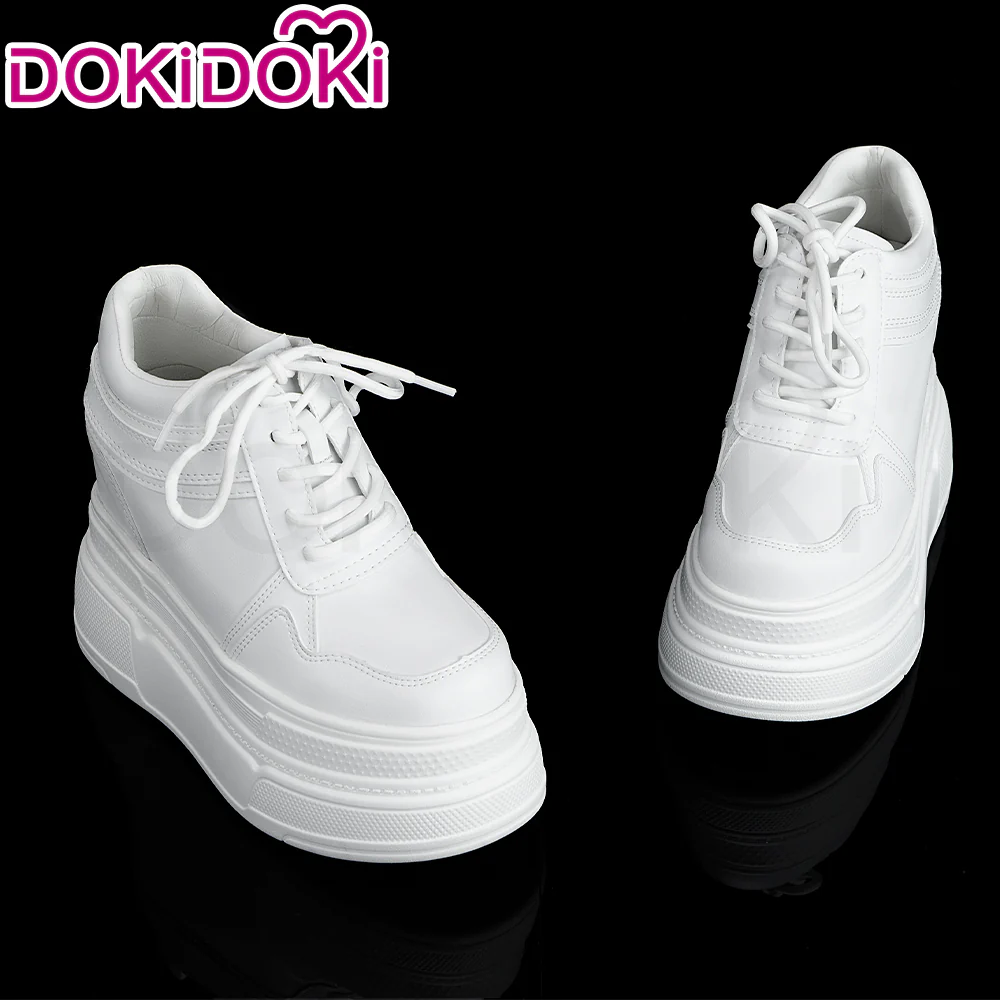 【Partially Ready For Ship】【12CM】DokiDoki Height Increasing Shoes / Elevator Shoes Martin Boots Black White 12CM Platform Shoes - Image 8