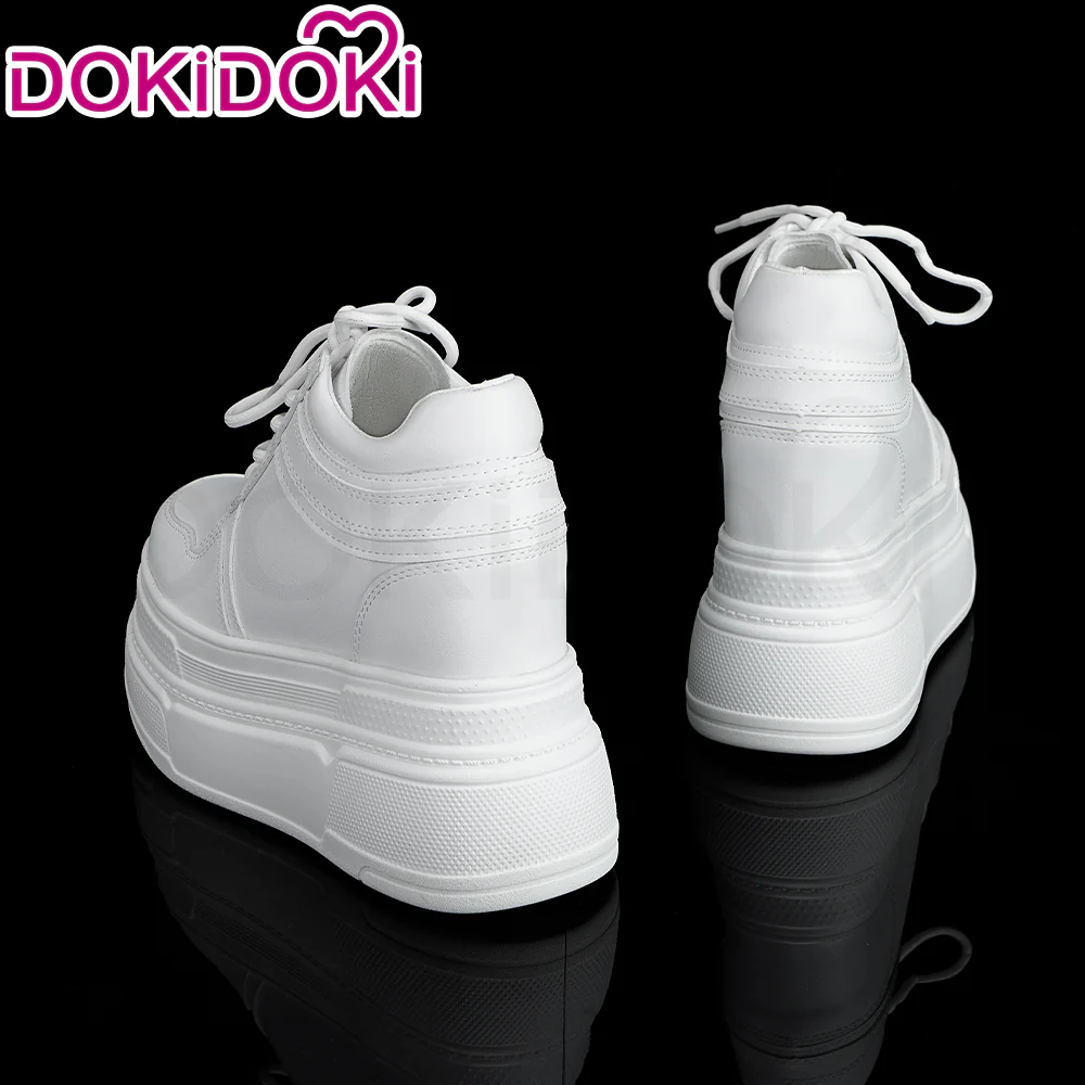 【Partially Ready For Ship】【12CM】DokiDoki Height Increasing Shoes / Elevator Shoes Martin Boots Black White 12CM Platform Shoes - Image 9