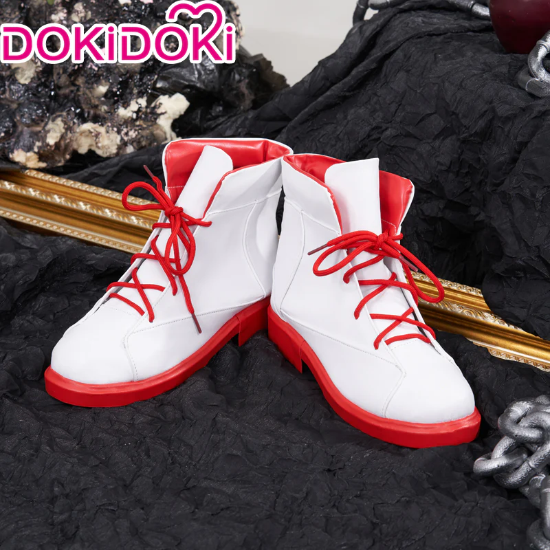 DokiDoki Manga Anime Cosplay Shoes White Red