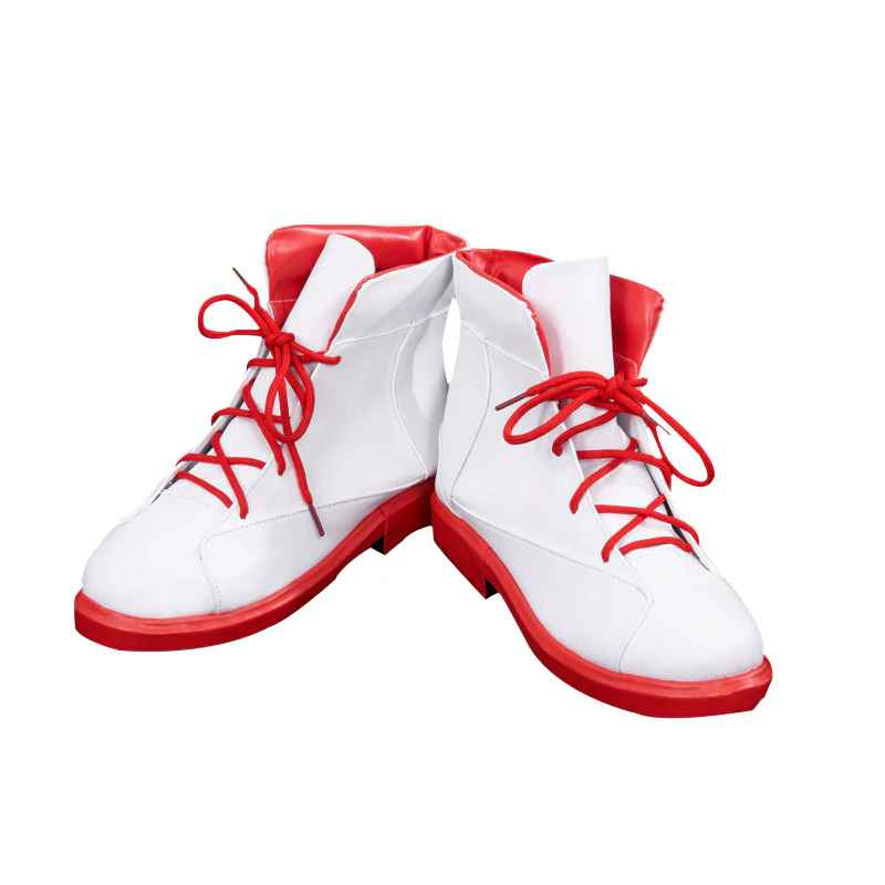 DokiDoki Manga Anime Cosplay Shoes White Red - Image 5