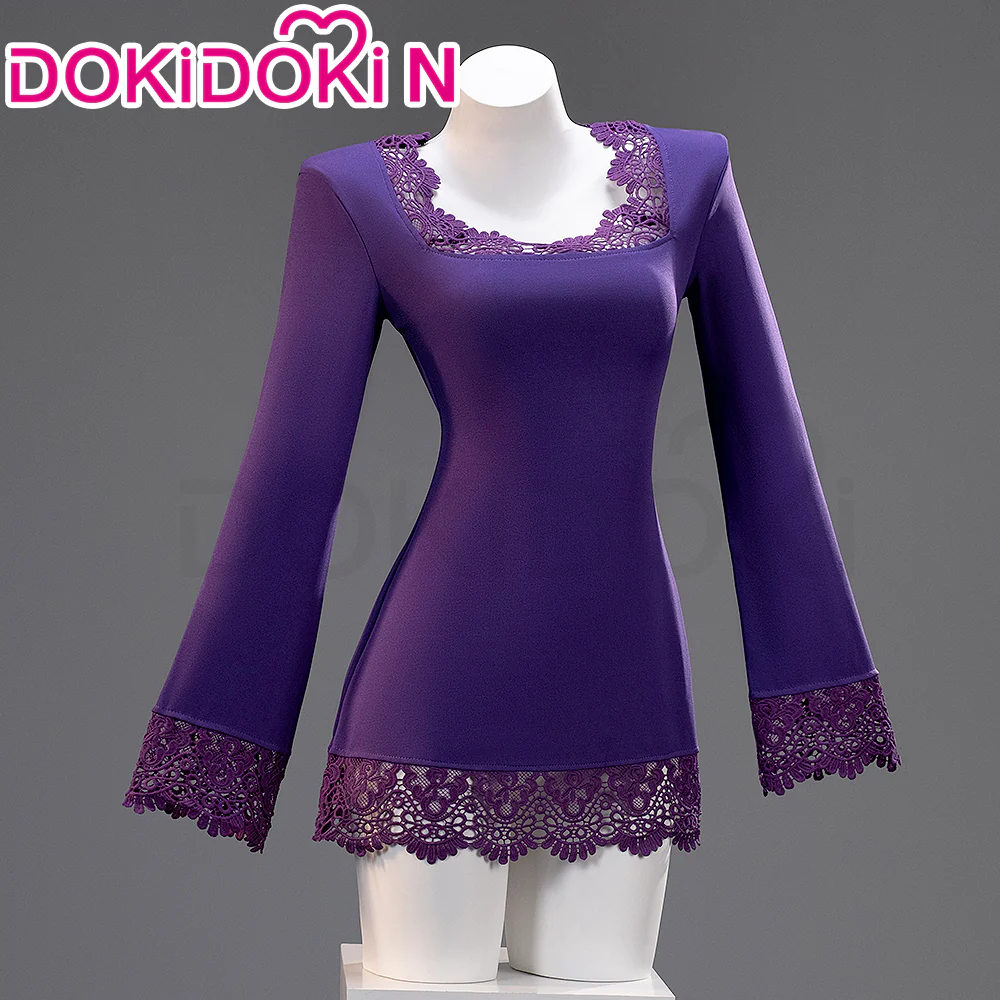 【In Stock】【Size XS-3XL】DokiDoki-N Anime Cosplay  Women Costume Purple Dress Suit