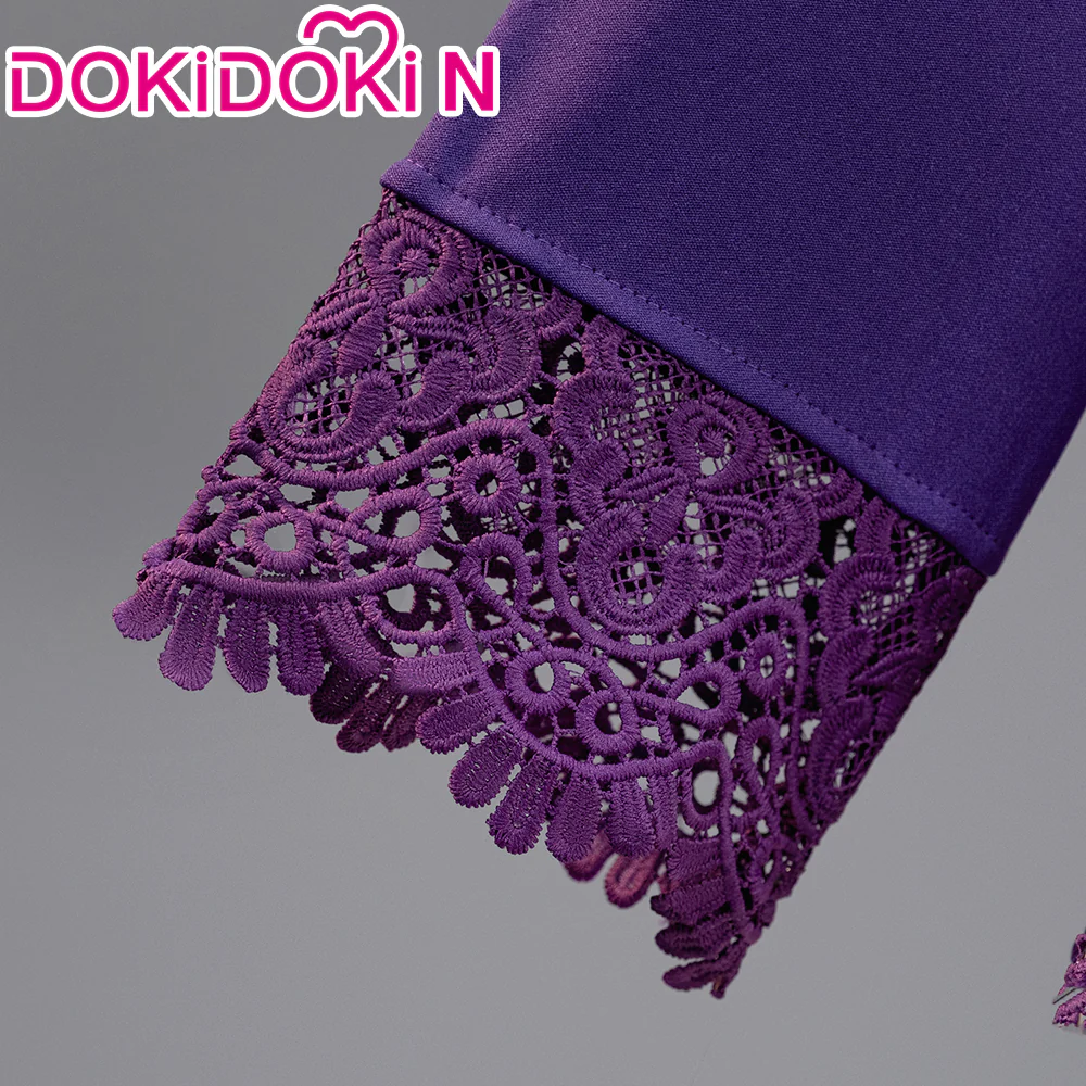 【In Stock】【Size XS-3XL】DokiDoki-N Anime Cosplay  Women Costume Purple Dress Suit - Image 4