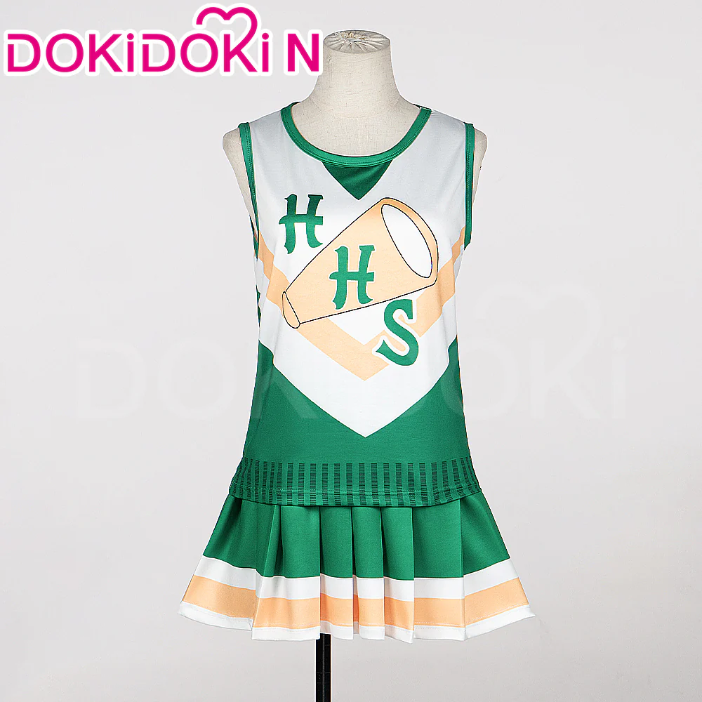 【Ready For Ship】【Last Batch】DokiDoki-N TV Season 4 Cosplay Cheerleaders Costume Green Dress