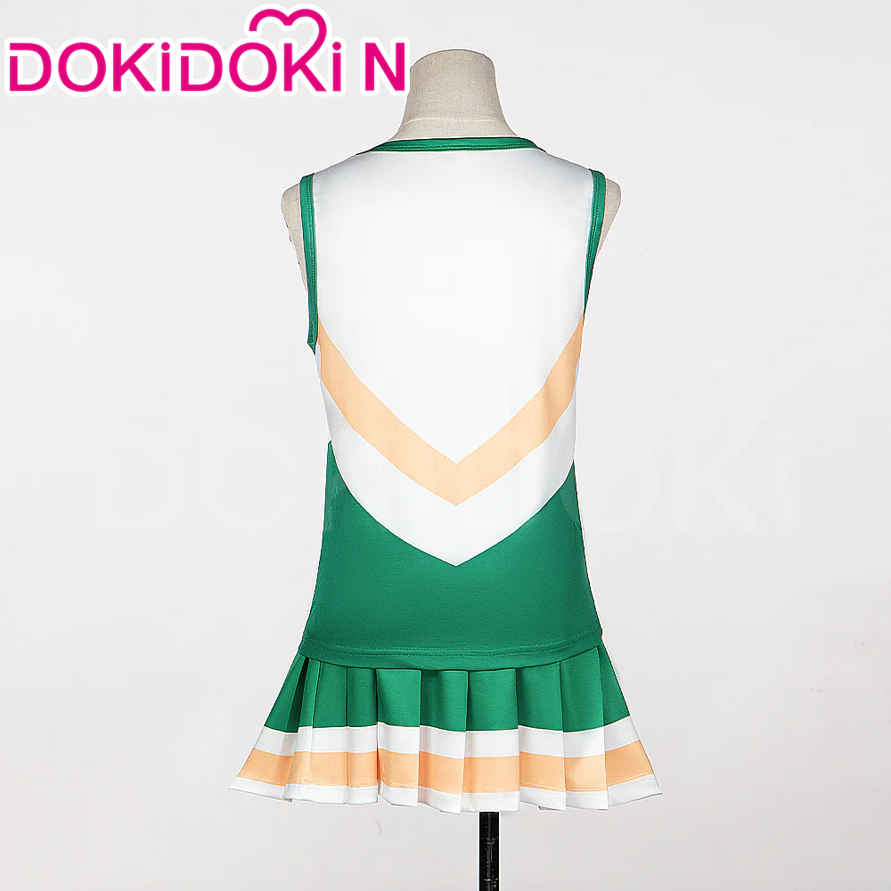 【Ready For Ship】【Last Batch】DokiDoki-N TV Season 4 Cosplay Cheerleaders Costume Green Dress - Image 2