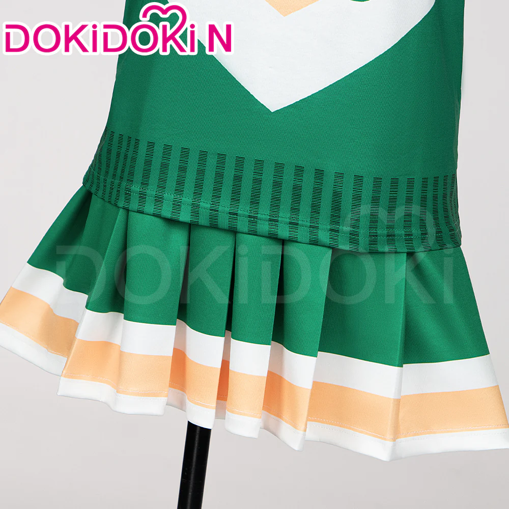【Ready For Ship】【Last Batch】DokiDoki-N TV Season 4 Cosplay Cheerleaders Costume Green Dress - Image 4