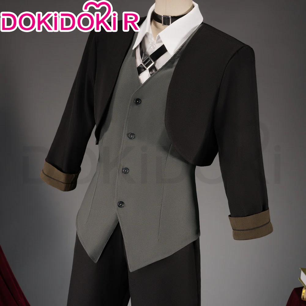 【In Stock】DokiDoki-R Anime Cosplay Costume Black Grey Suit Casual Wear - Image 2