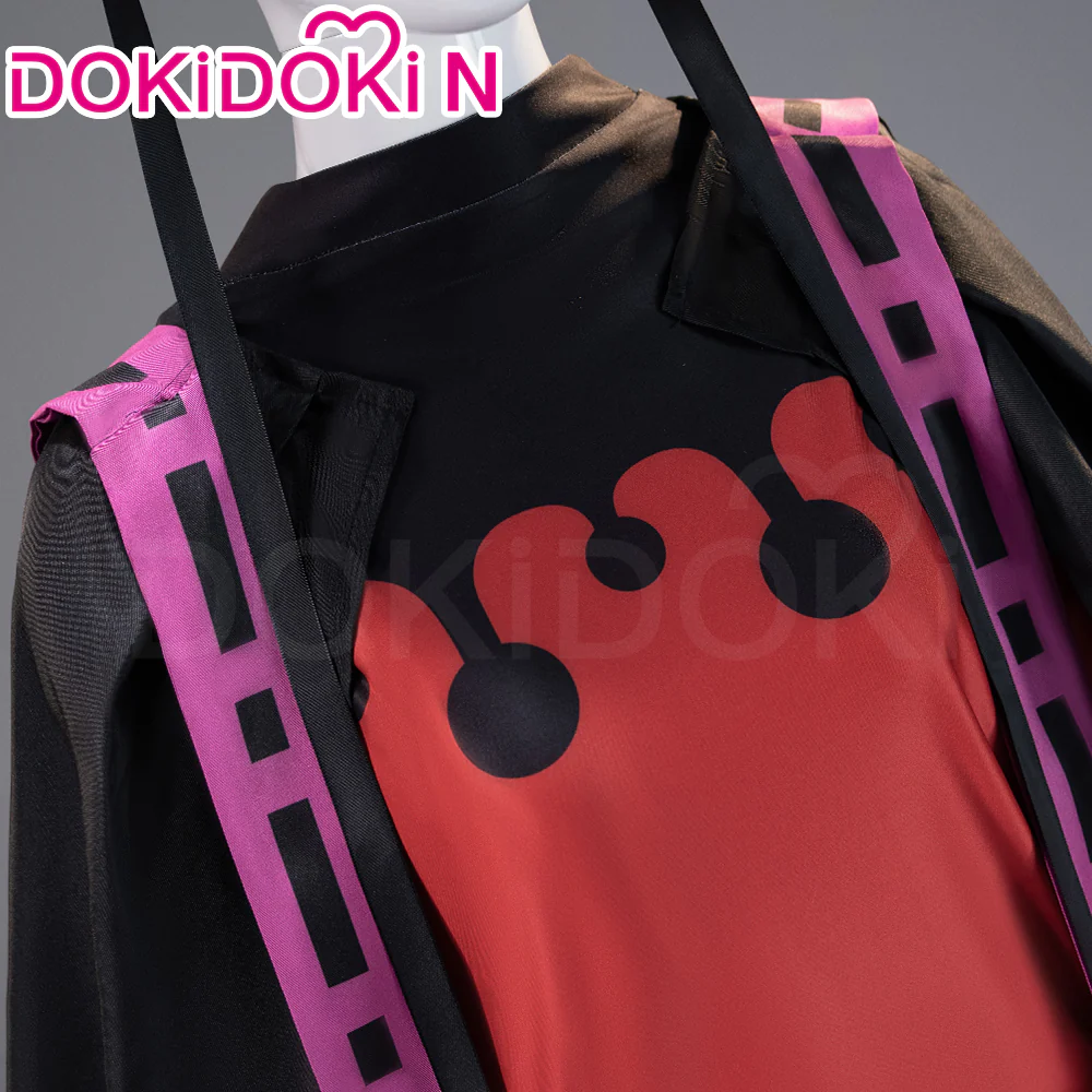 【In Stock】DokiDoki-N Anime Cosplay Costume Men Black Red Costume - Image 4