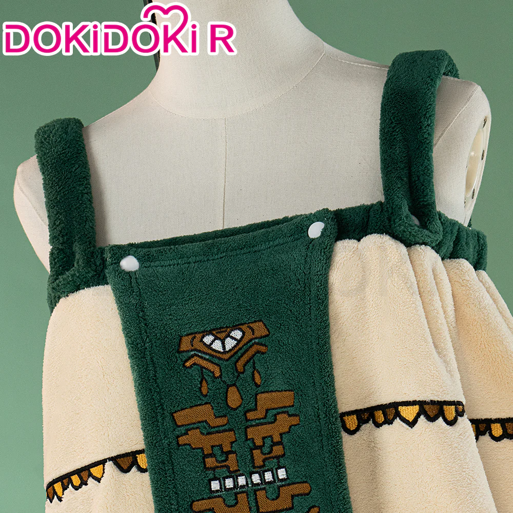 【Ready For Ship】【Last Batch】DokiDoki-R Game Costume Bath Towel Green Water Absorption - Image 4