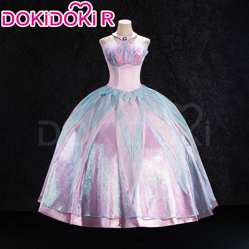【In Stock】Dokidoki-R Movie Cosplay Pink Dress Costume Swan Lake