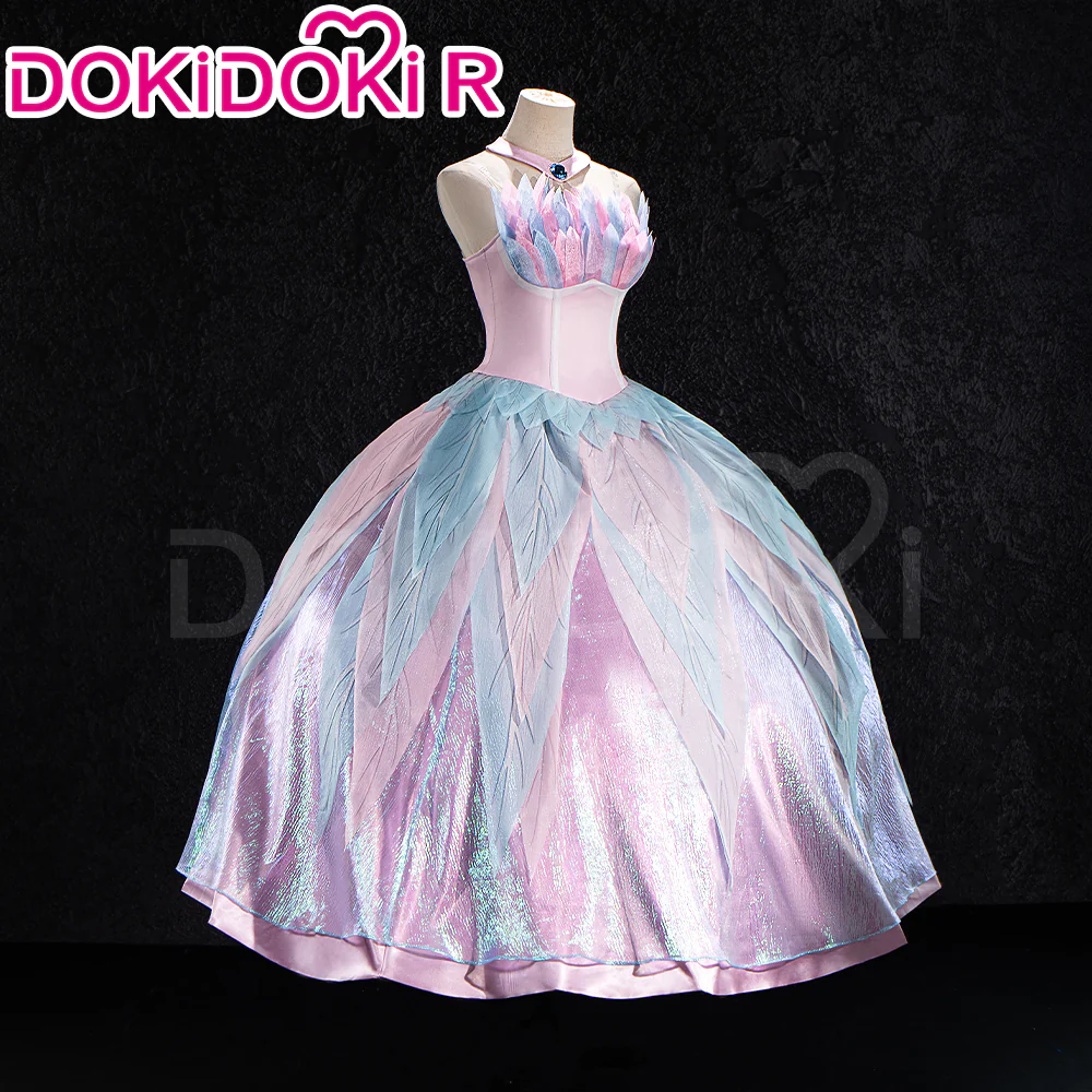 【In Stock】Dokidoki-R Movie Cosplay Pink Dress Costume Swan Lake - Image 2