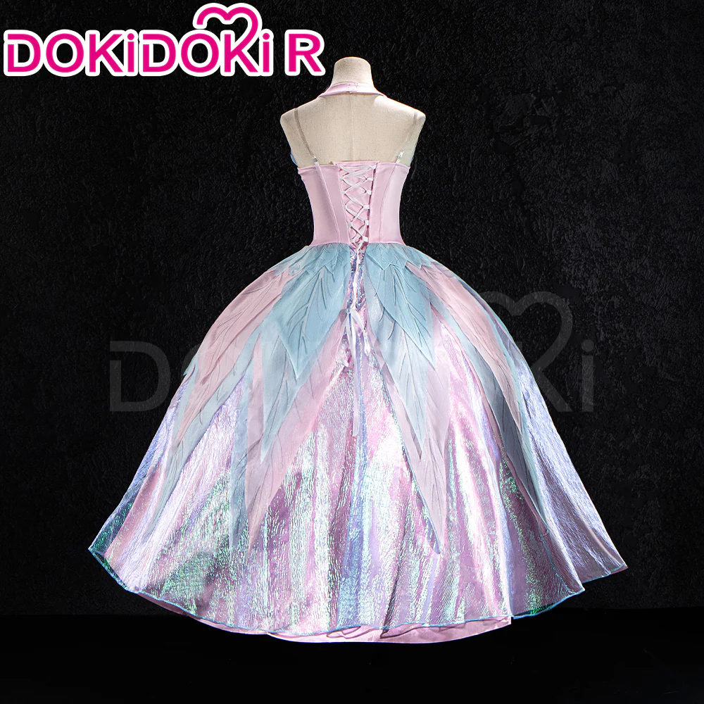 【In Stock】Dokidoki-R Movie Cosplay Pink Dress Costume Swan Lake - Image 3