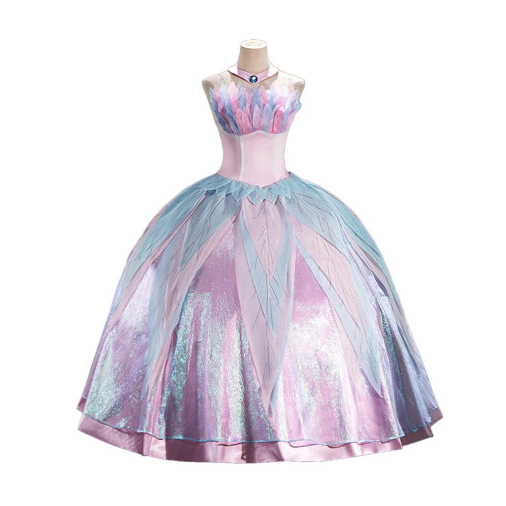 【In Stock】Dokidoki-R Movie Cosplay Pink Dress Costume Swan Lake - Image 5