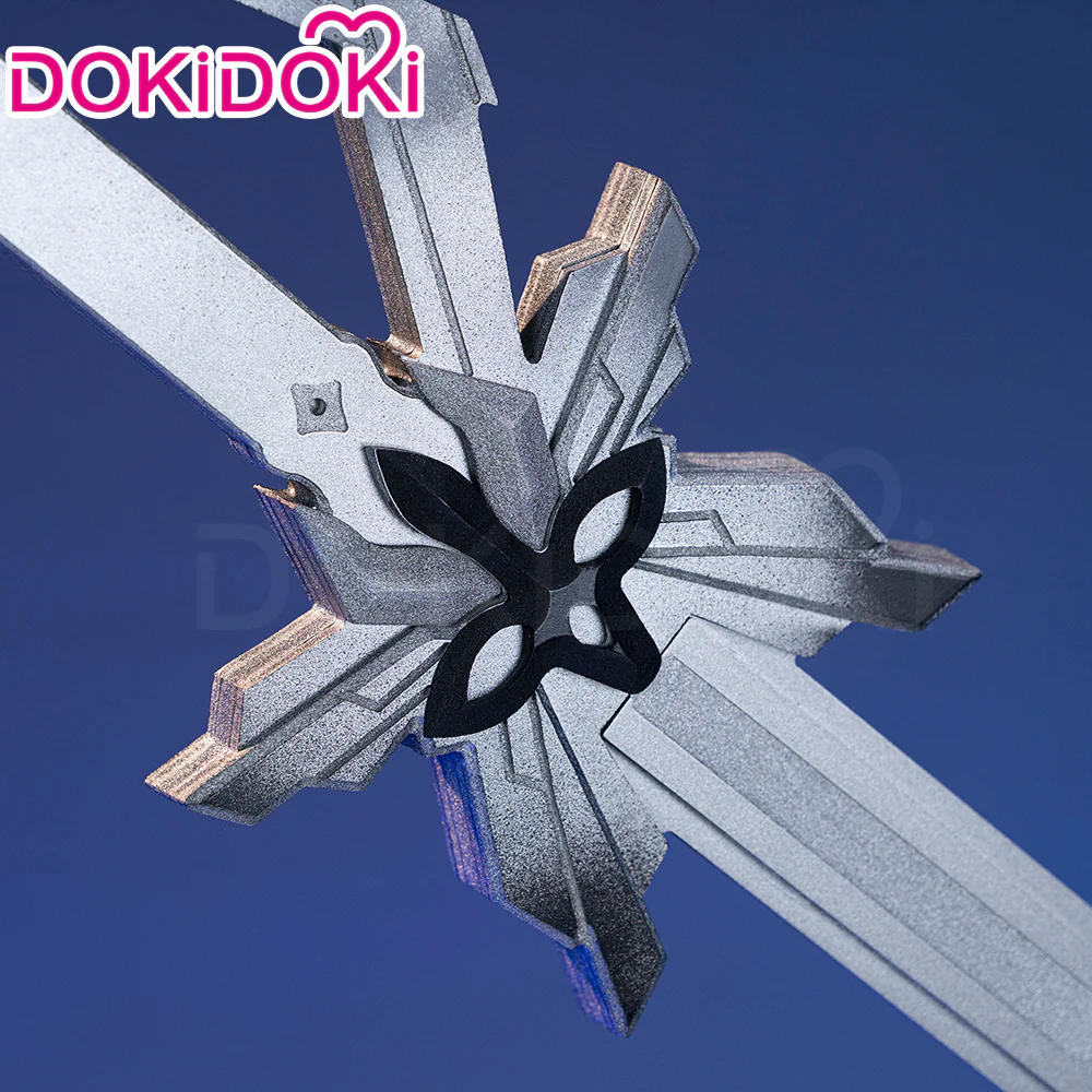 【Glowing】DokiDoki Game Genshin Impact Cosplay II Capitano The Captain Prop Sword - Image 8