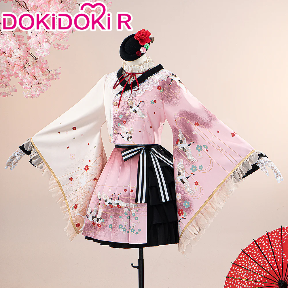 【Partially Ready For Ship】DokiDoki-R Prooject Sekaai Colorful Staage!  Cosplay Akiyamaa Mizukii Lolita Cosplay Costume New Year Card - Image 2