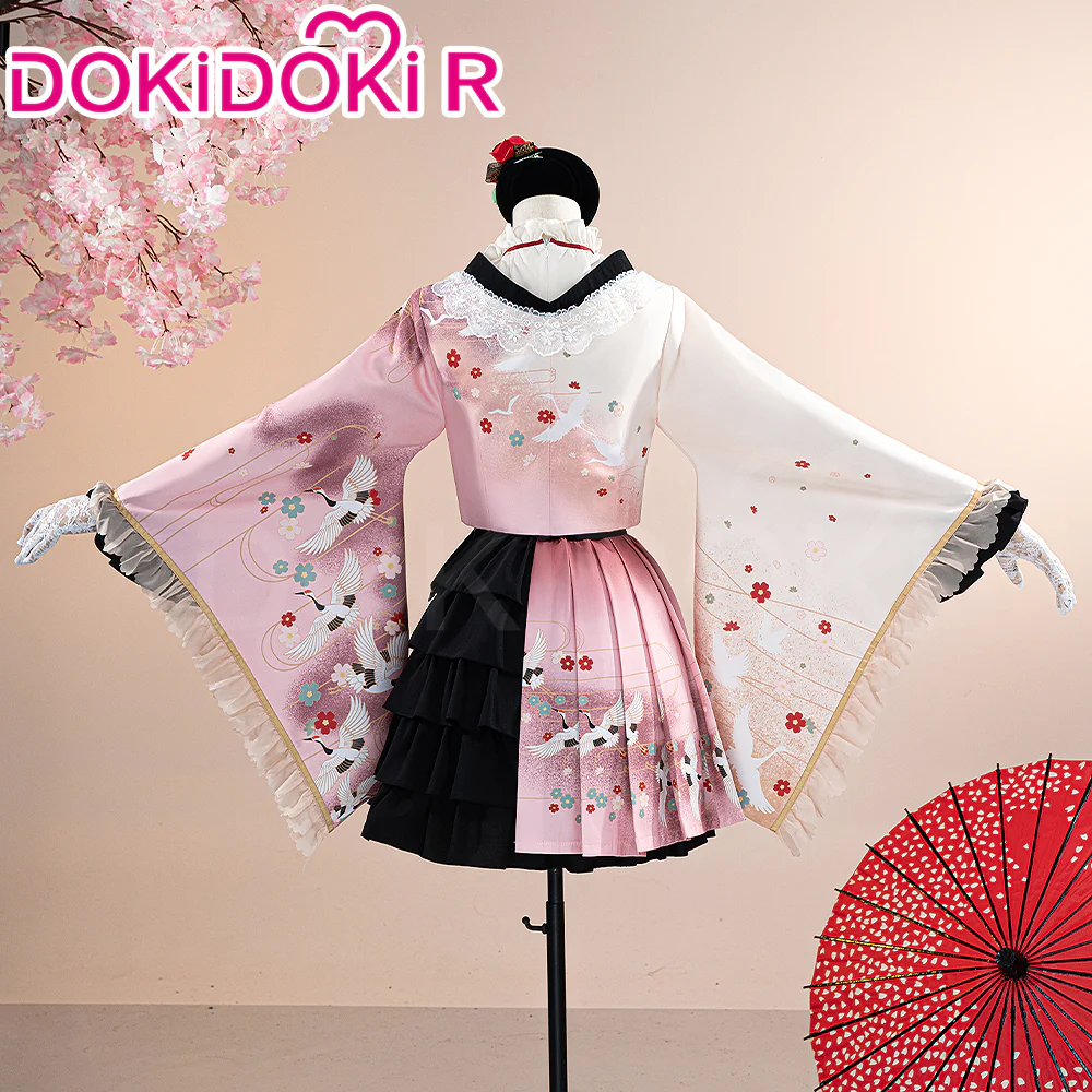 【Partially Ready For Ship】DokiDoki-R Prooject Sekaai Colorful Staage!  Cosplay Akiyamaa Mizukii Lolita Cosplay Costume New Year Card - Image 3
