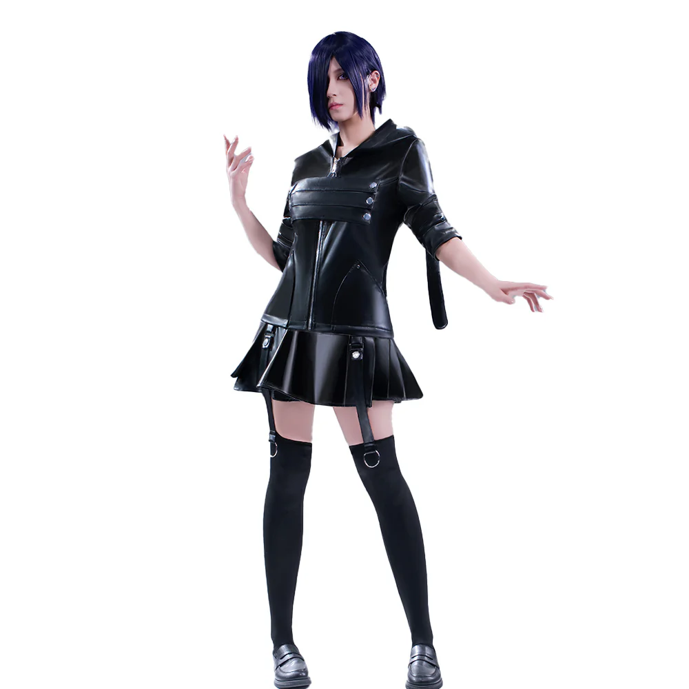 【In Stock】【Size S-2XL】DokiDoki-N Anime Cosplay Black Costume Halloween Battle Suit - Image 5