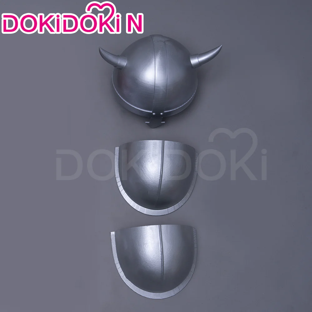 【In Stock】【Size S-2XL】DokiDoki-N Anime Cosplay Costume / Helmet / Shoulder Armor Red Cloak Brown Top - Image 7