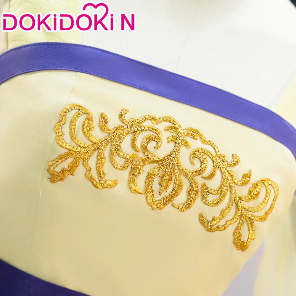 【In Stock】【Size S-2XL】DokiDoki-N Anime The Apothecary Diaries Cosplay Maomao Costume Yellow Purple - Image 3
