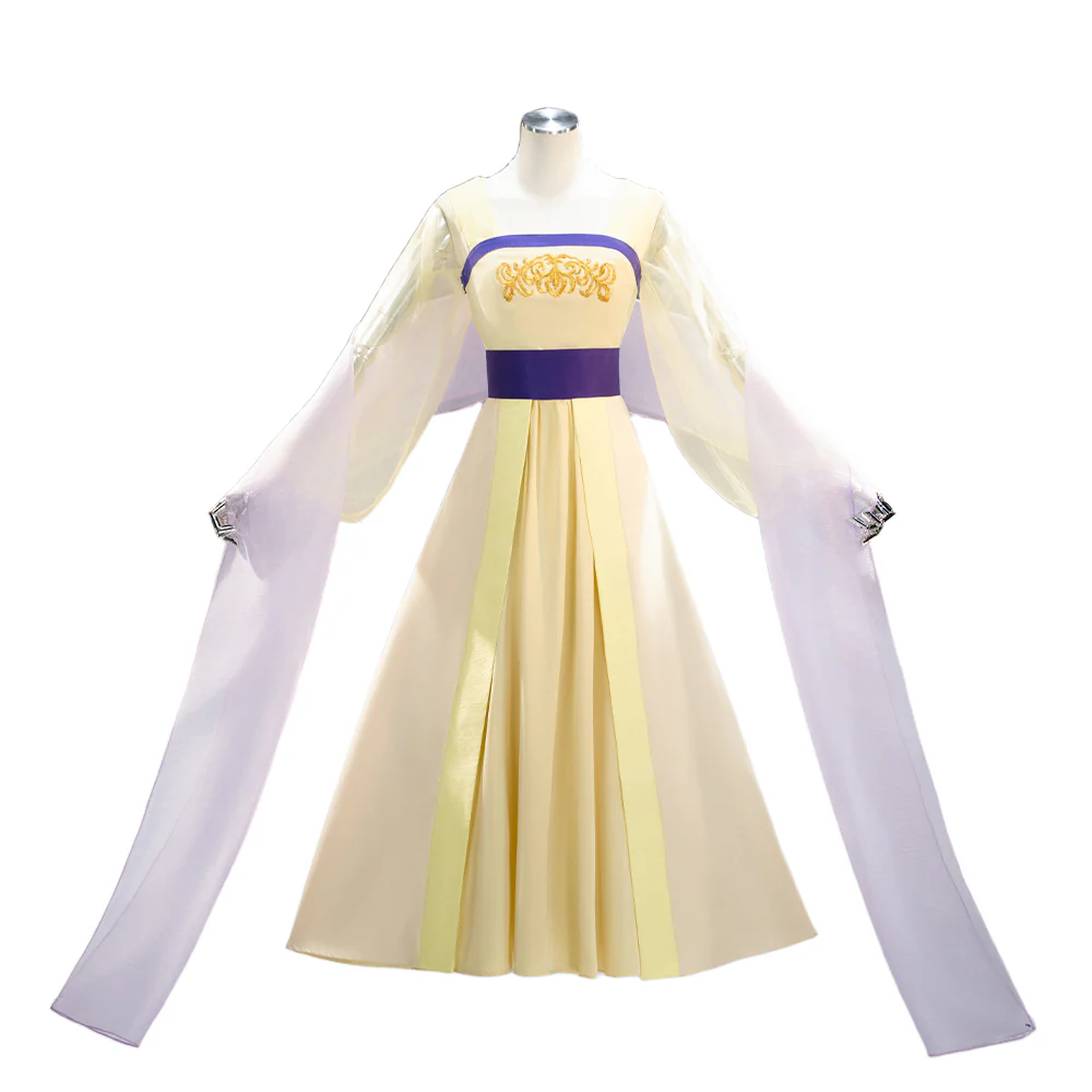 【In Stock】【Size S-2XL】DokiDoki-N Anime The Apothecary Diaries Cosplay Maomao Costume Yellow Purple - Image 5