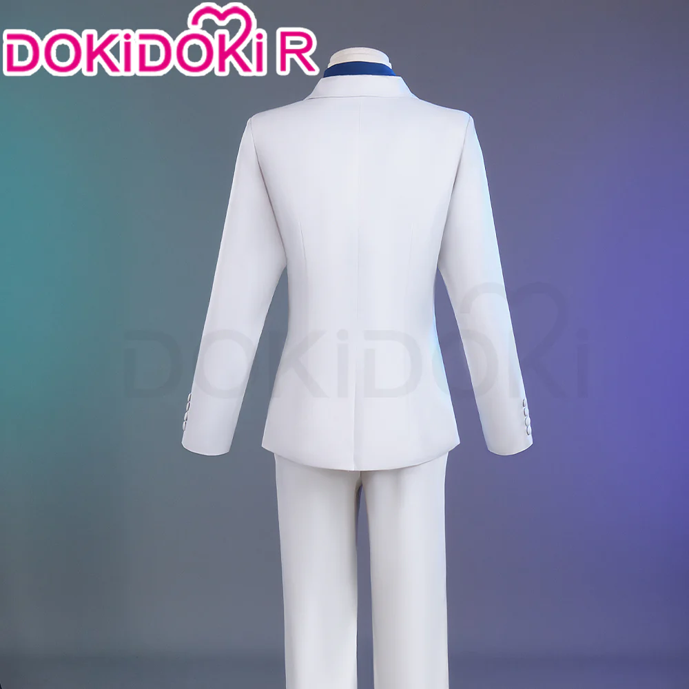【In Stock】【Size S-2XL】Dokidoki-R Anime Cosplay Costume White Suit Blue Shirt Male - Image 2