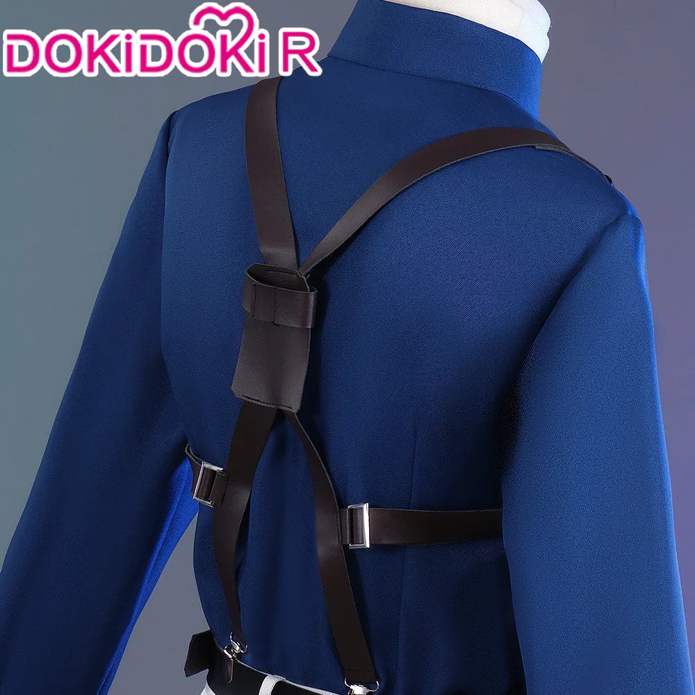 【In Stock】【Size S-2XL】Dokidoki-R Anime Cosplay Costume White Suit Blue Shirt Male - Image 4