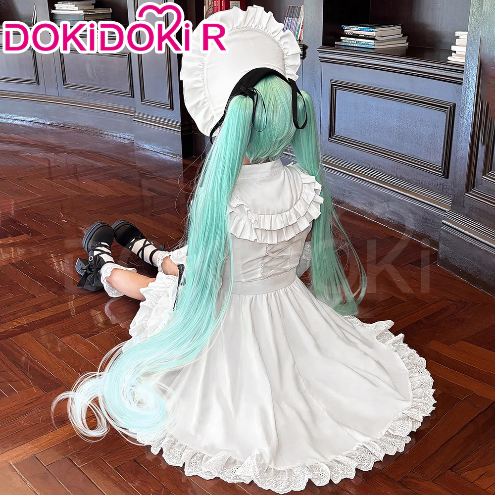 【In Stock】【Size S-2XL】DokiDoki-R Cosplay Vintage Doll Costume White Dress Noodle Stopper Figure - Image 4