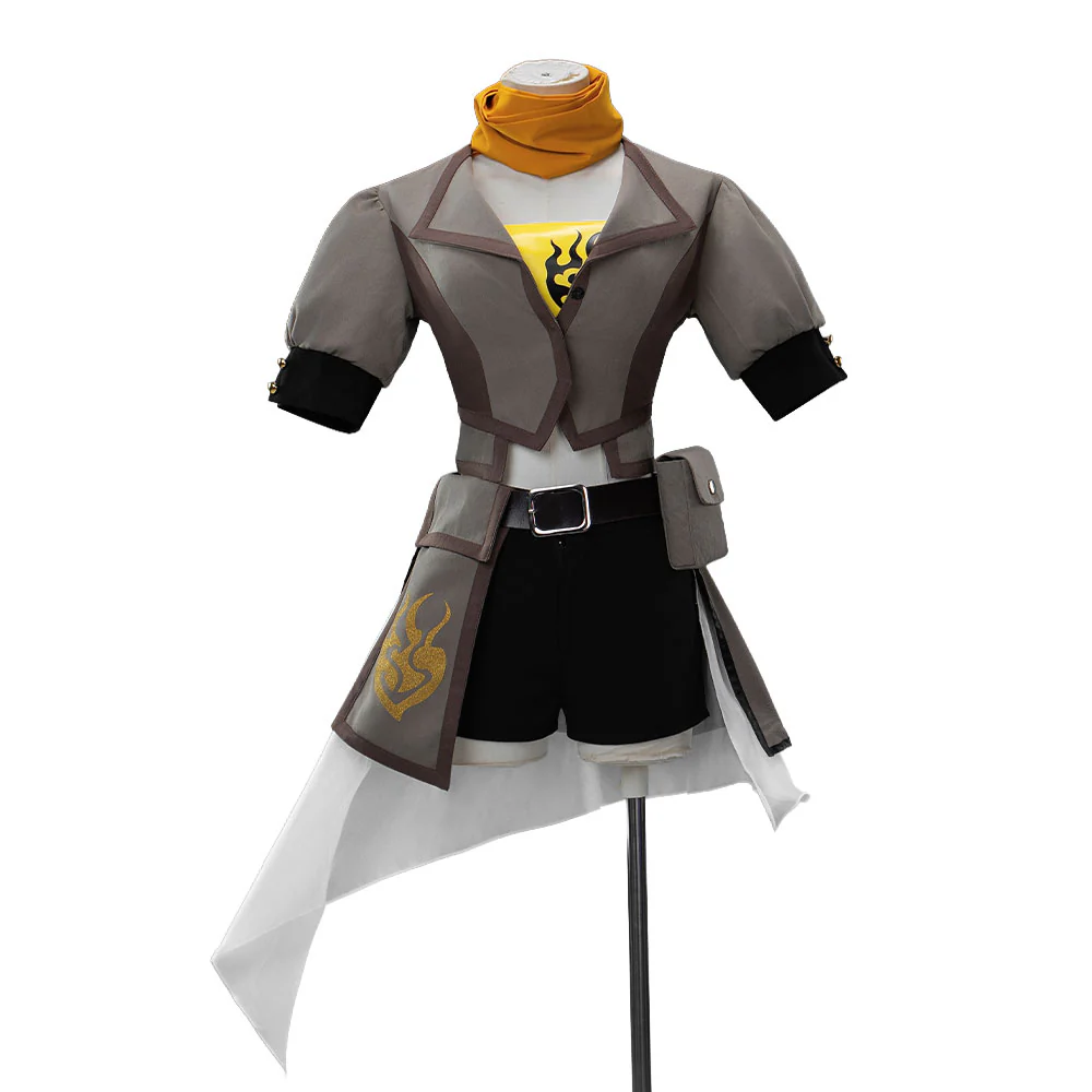 【In Stock】【Size S-3XL】DokiDoki-N Anime Cosplay Costume Brown Yellow Black Suit - Image 5