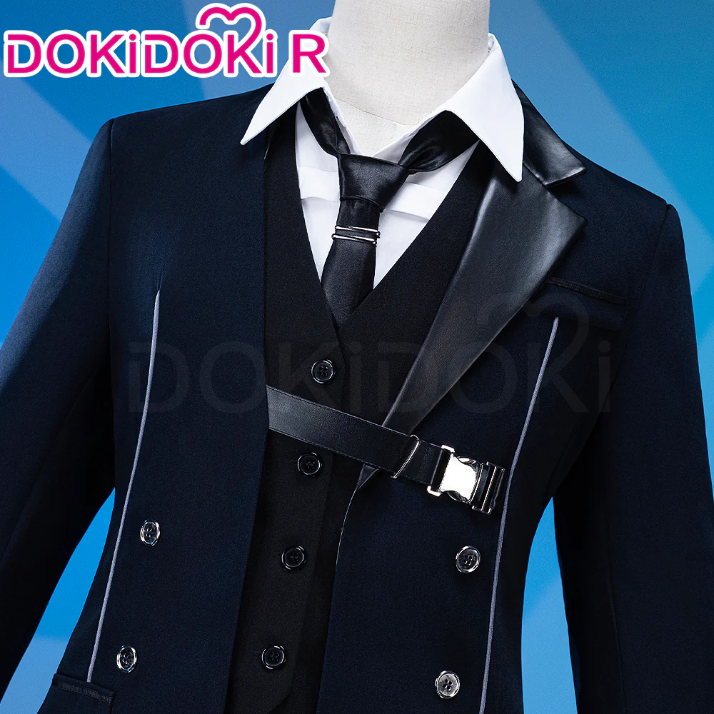 【In Stock】【Size S-XL】DokiDoki-R Game Love and Deepspace Cosplay Xavier Costume Black Suit Wisdom's Edge - Image 3