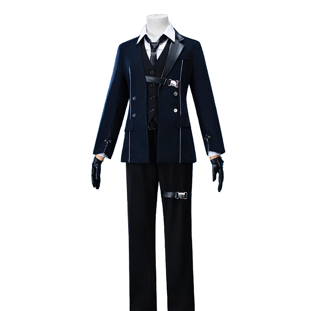 【In Stock】【Size S-XL】DokiDoki-R Game Love and Deepspace Cosplay Xavier Costume Black Suit Wisdom's Edge - Image 5