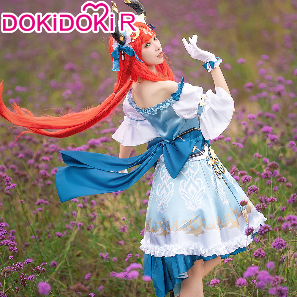 【Partially Ready For Ship】【Size S-2XL】DokiDoki-R Game Genshin Impact × GiGO Cosplay Nilou Costume / Shoes Sumeru - Image 3