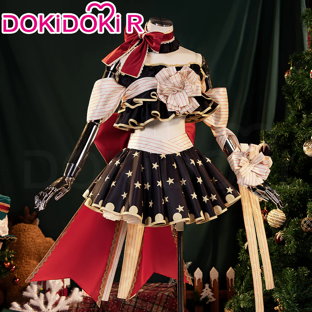 【In Stock】【Size XS-2XL】DokiDoki-R Anime LoveLive! School Idol Project Cosplay Yazawa Nico Black White Red Dress Costume / Hat Christmas Wearing - Image 2